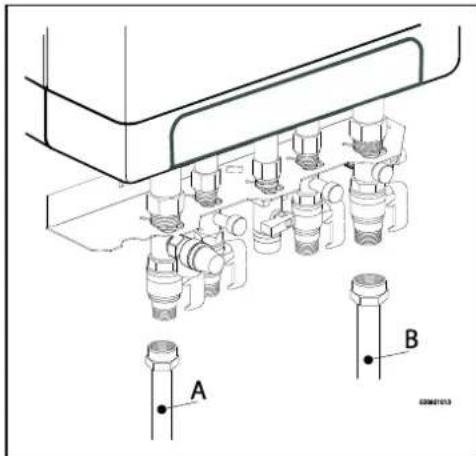 DAIKIN EKOMBG33ABV1 - Chauffage au sol du schéma de raccordement - 1