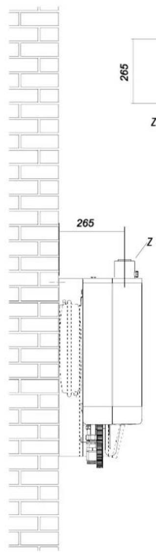 DAIKIN EKOMBG33ABV1 - Wymiary instalacji - 4