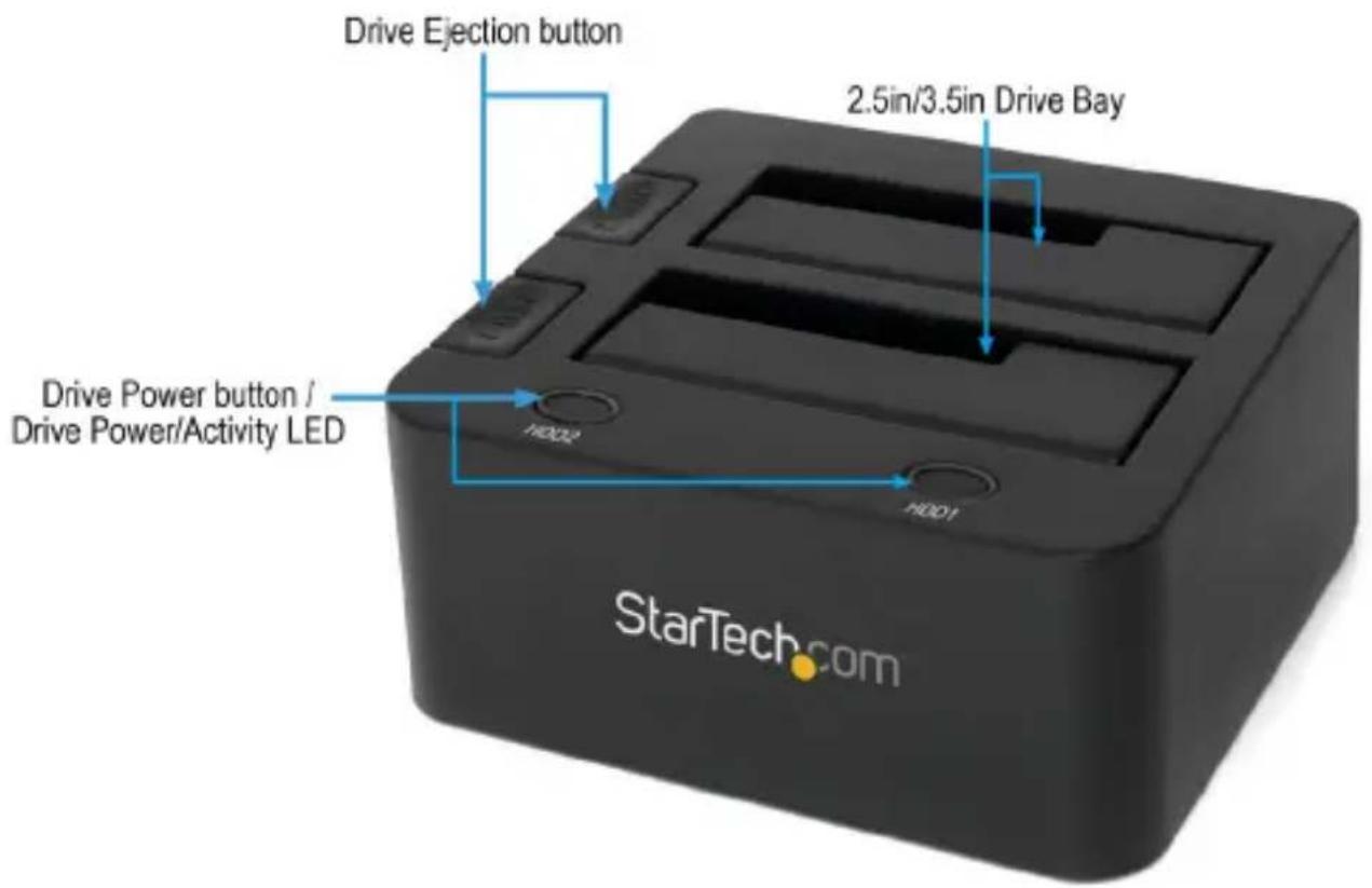 StarTech.com SATDOCK2U3GB - Vue Avant - 1