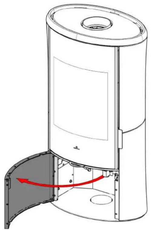 EDILKAMIN BODY 6 - Prise d'air externe par le bas - 1