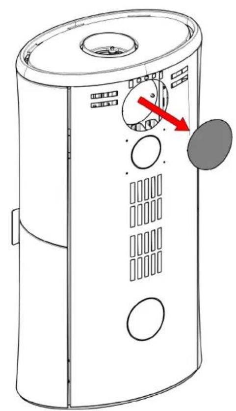 EDILKAMIN BODY 6 - Orientation échéappement de la fumée par l'arrête - 2