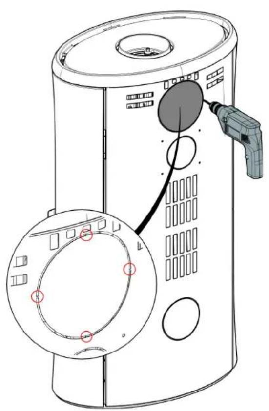EDILKAMIN BODY 6 - Orientation échéappement de la fumée par l'arrête - 1