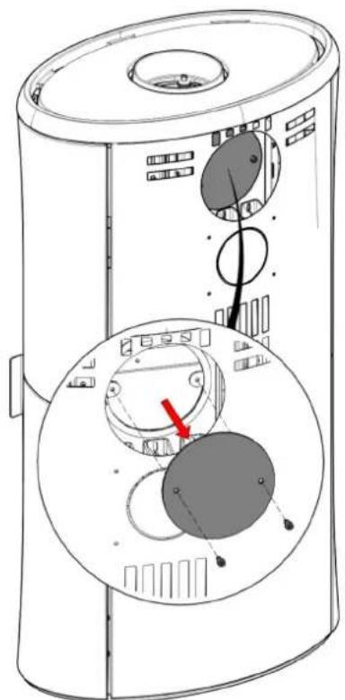 EDILKAMIN BODY 6 - Orientation échéappement de la fumée par l'arrête - 3