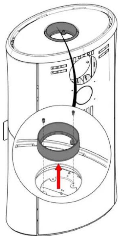 EDILKAMIN BODY 6 - Orientation échéappement de la fumée par l'arrête - 4