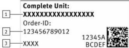 Festo YXML3 - Étiquette produit - 1