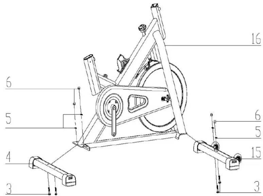 Darwin Evo 30 - Étape 1 : montage des pieds avant et arrière - 1