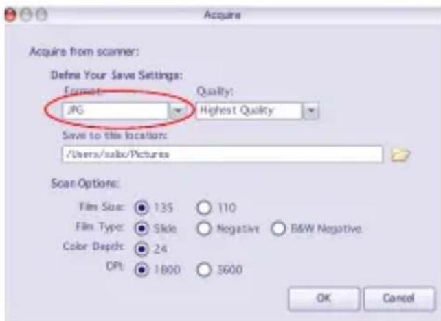 EASYPIX CyberScanner Basic - Acquérir l'image avec Mac - 3
