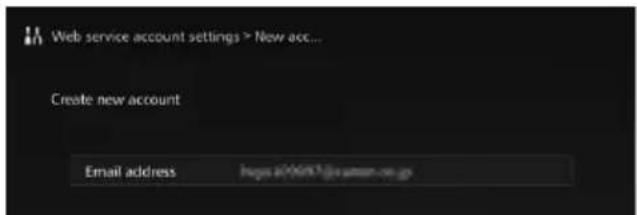 CANON Connect Station CS100 - Enter the Email address. - 1