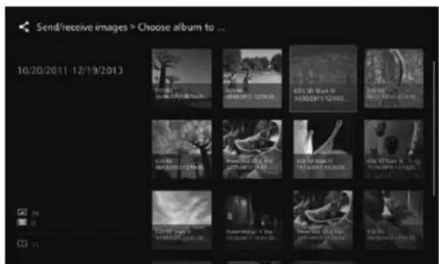 CANON Connect Station CS100 - Selecting and Sending an Album - 2