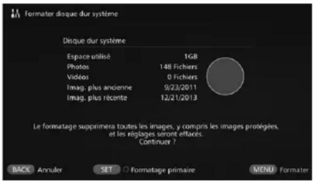 CANON Connect Station CS100 - [Formater disque dur système] - 1