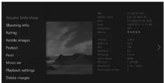 CANON Connect Station CS100 - Setting the submenu - 1