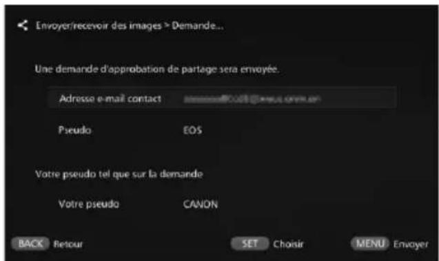 CANON Connect Station CS100 - Envoi d'une demande d'approbation - 3