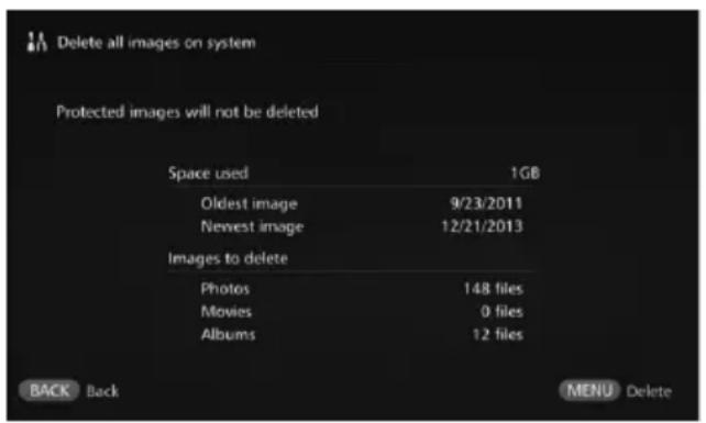 CANON Connect Station CS100 - [Delete all images on system] - 1