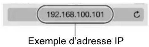CANON Connect Station CS100 - Vérifiez l'adresse IP. - 1