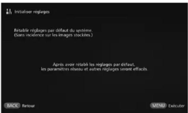 CANON Connect Station CS100 - [Initialiser réglages] - 1