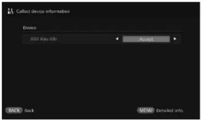 CANON Connect Station CS100 - [Collect device information] - 1