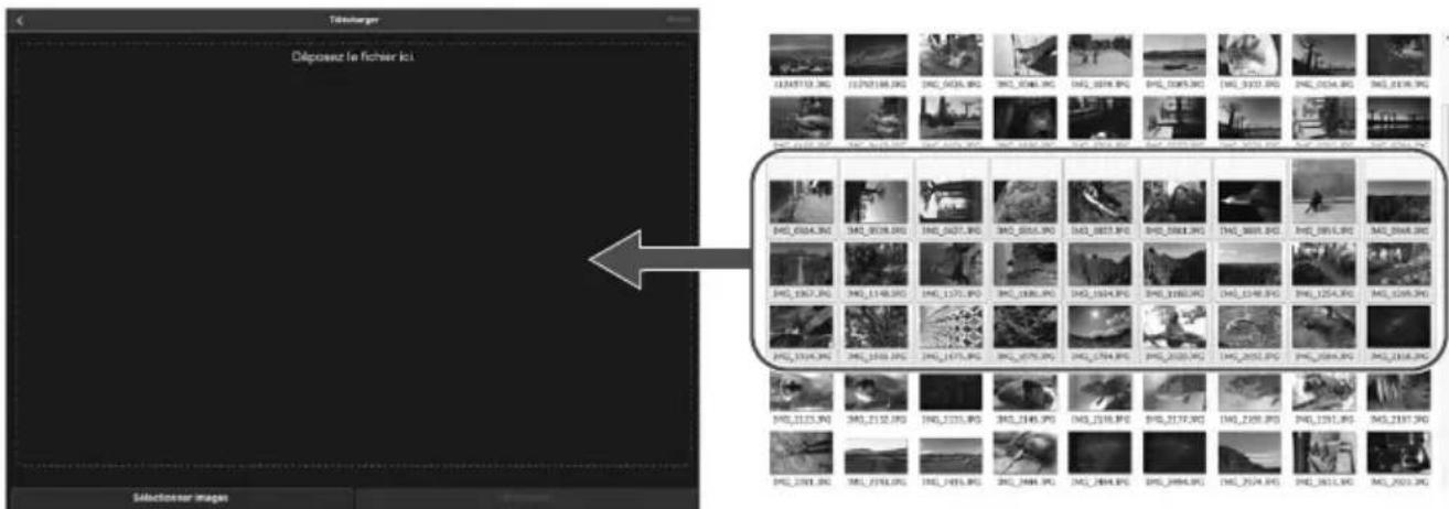 CANON Connect Station CS100 - Sélectionnez les photos et les vidéos. - 1