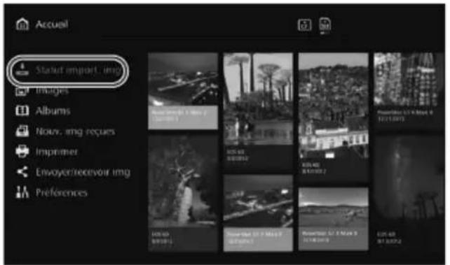 CANON Connect Station CS100 - Statut d'importation des images - 1