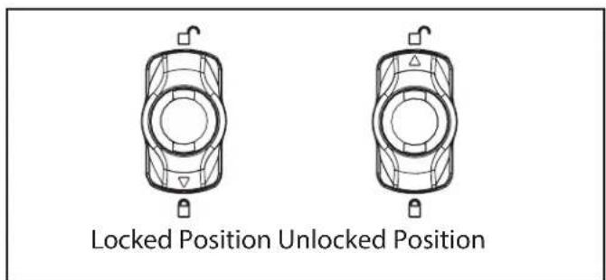 Tripp Lite SRCOMBO - Using the Combination Lock Feature - 1