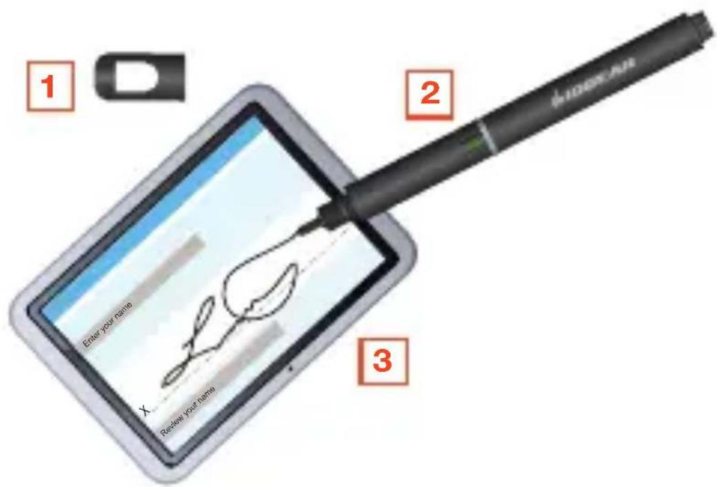 IOGEAR PenScript - Pour utiliser le stylet actif PenScript: - 1