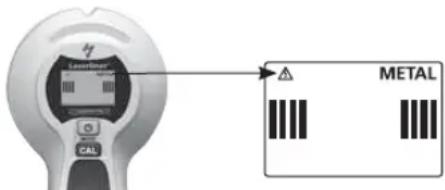 Laserliner 080.955A - METAL-SCAN: Vystraha prd stridavym napetim - 1