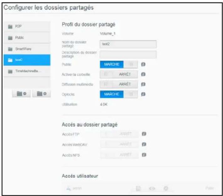 WESTERN DIGITAL My Cloud Mirror Gen 2 - Affichage d'une liste de partages - 2