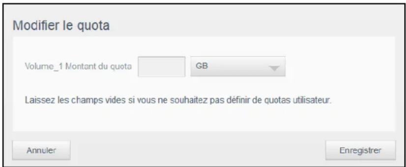 WESTERN DIGITAL My Cloud Mirror Gen 2 - Assigner des quotas à un utilisateur - 1