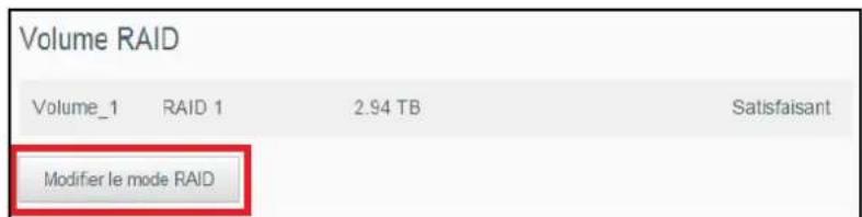 WESTERN DIGITAL My Cloud Mirror Gen 2 - Modification du mode RAID - 1
