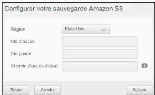 WESTERN DIGITAL My Cloud Mirror Gen 2 - Activation d'une sauvegarde dans le cloud Amazon S3 - 3