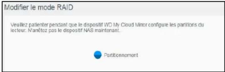 WESTERN DIGITAL My Cloud Mirror Gen 2 - Modification du mode RAID - 9