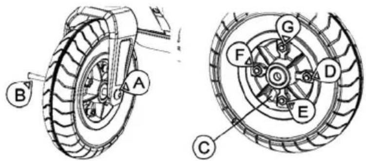 NILOX 30NXMOPRPB001 - REMOVING THE FRONT WHEEL - 1