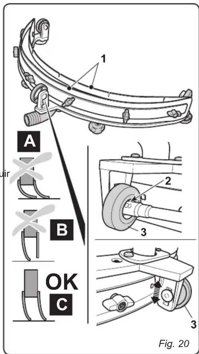 Ghibli Winner 38E - 11.1.g - Regulación incidencia del limpiador (Fig. 20) - 2