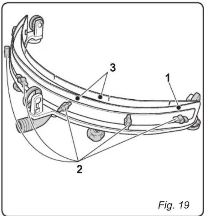 Ghibli Winner 38E - 11.1.g - Regolazione incidenza tergitore (Fig. 20) - 1