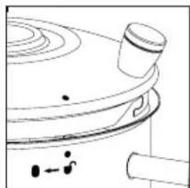 BEEM Samowar 3000 - Wasserbehälter mit Deckel verschlieben - 1