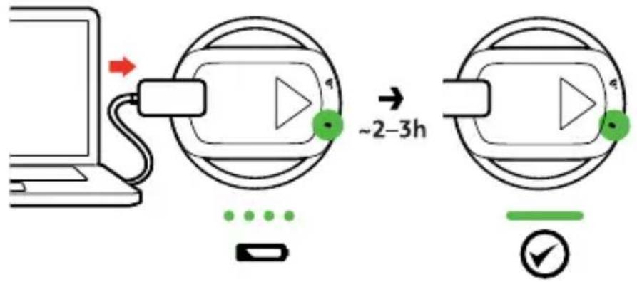 SUUNTO GPS Track Pod - Charge de la batterie - 1