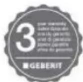 GEBERIT Sigma 80 - Garantia para o cliente final - 1