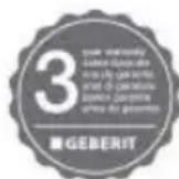 GEBERIT Sigma 80 - Eindconsument-garantie - 1