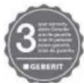 GEBERIT Sigma 80 - 终端用户保证终端用户保证 - 1