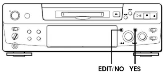SONY MDSS38 - Anulación de la última edición (Función de anulación) - 1