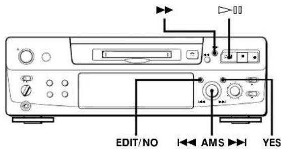 SONY MDSS38 - Effacement d'une partie d'une plage (fonction A-B ERASE) - 2