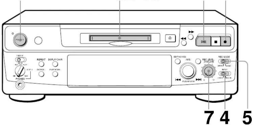 SONY MDSS38 - Enregistrement d'un MD - 1