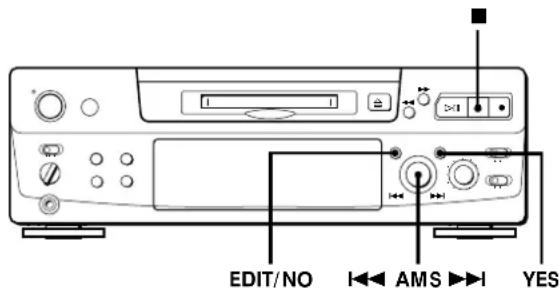 SONY MDSS38 - Combinaison de plusieurs plages enregistrées (fonction COMBINE) - 2