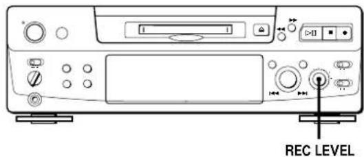 SONY MDSS38 - Ajuste del nivel de grabación - 1