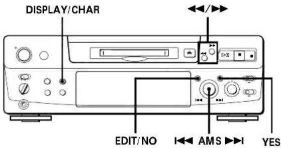 SONY MDSS38 - Titrage d'un enregistrement (fonction TITLE) - 1