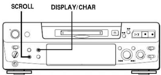 SONY MDSS38 - Utilisation de l'affichage - 1
