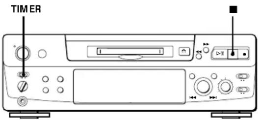 SONY MDSS38 - Enregistrement programmé d'un MD - 1