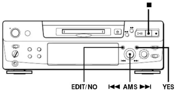 EDIT/NO I←→ AMS →→I YES