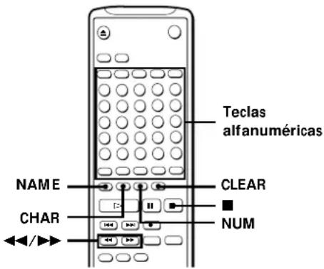 SONY MDSS38 - Titulación de canciones y minidiscos con el telemando - 1