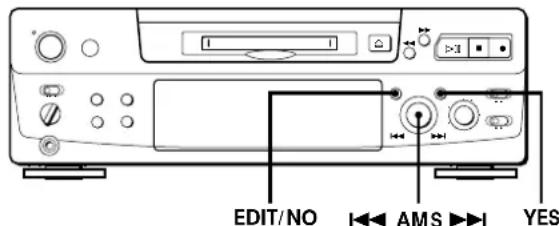 SONY MDSS38 - Déplacement d'une plage enregistrée (fonction MOVE) - 2