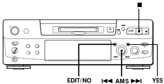 SONY MDSS38 - Combinación de canciones grabadas (Función de combinación) - 2